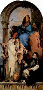 Giovanni Battista Tiepolo Madonna mit Hl. Katharina, Hl. Rosa, die das Kind halt und der hockenden Hl. Agnes china oil painting artist